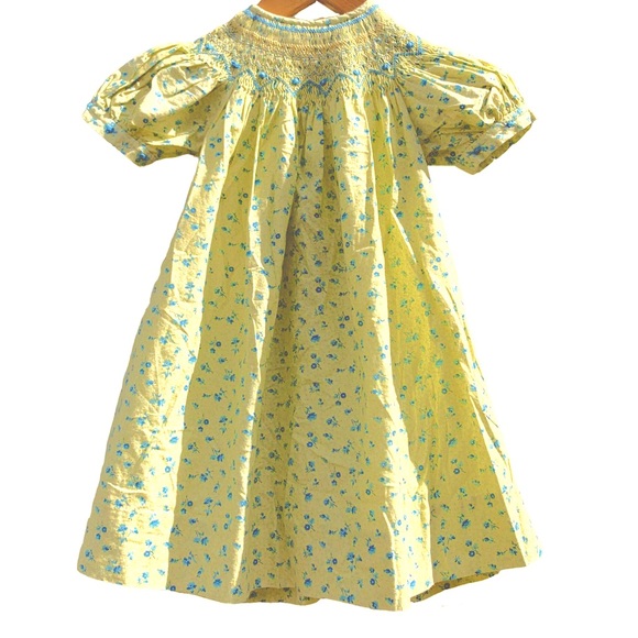 blue and yellow easter dress Easter Duck Dress, Spring Duck Dress, Blue and Yellow Easter Dress, Blue and Yellow Spring Dress, Girls Easter Dress, Vintage Easter dress